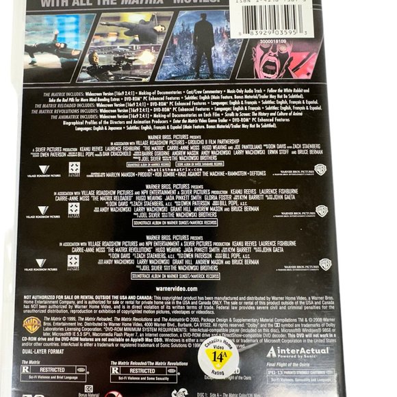 The Matrix Collection 4 Disc DVD Set - Picture 6 of 8